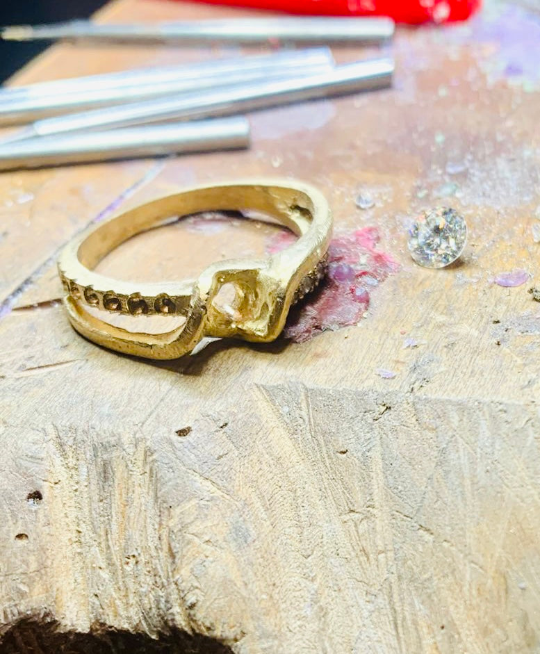 BAGUE DIAMANT BYPASS