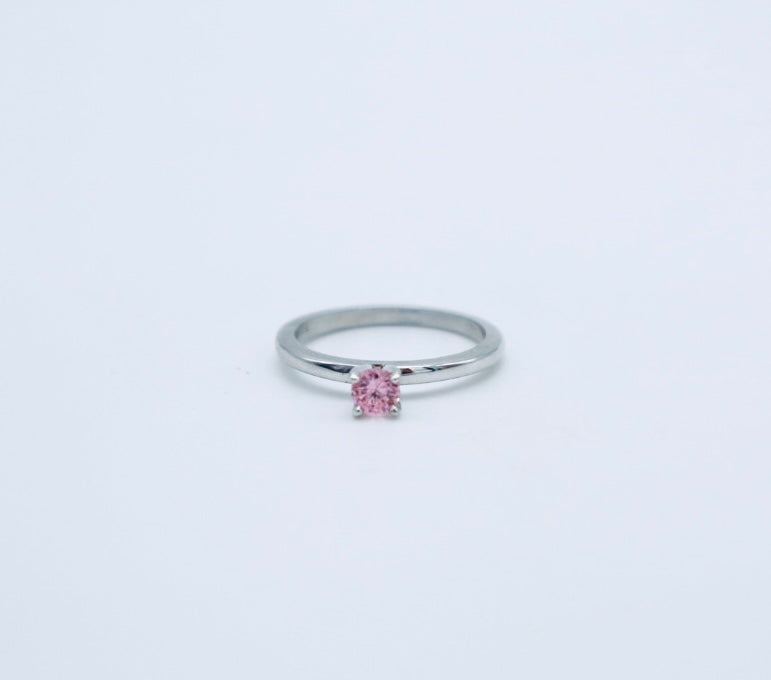 Bague Pink Saphir 10k