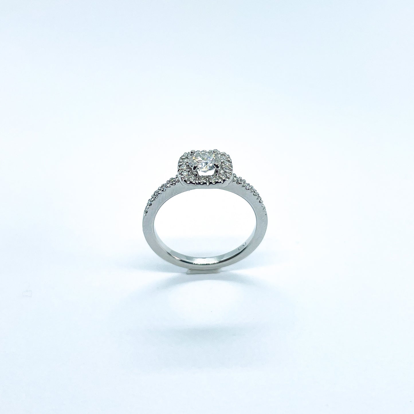 Bague or 10k Moissanite