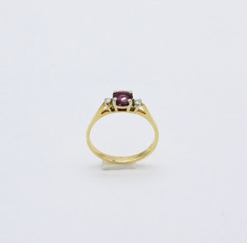 Bague Rubis et Diamants 14k