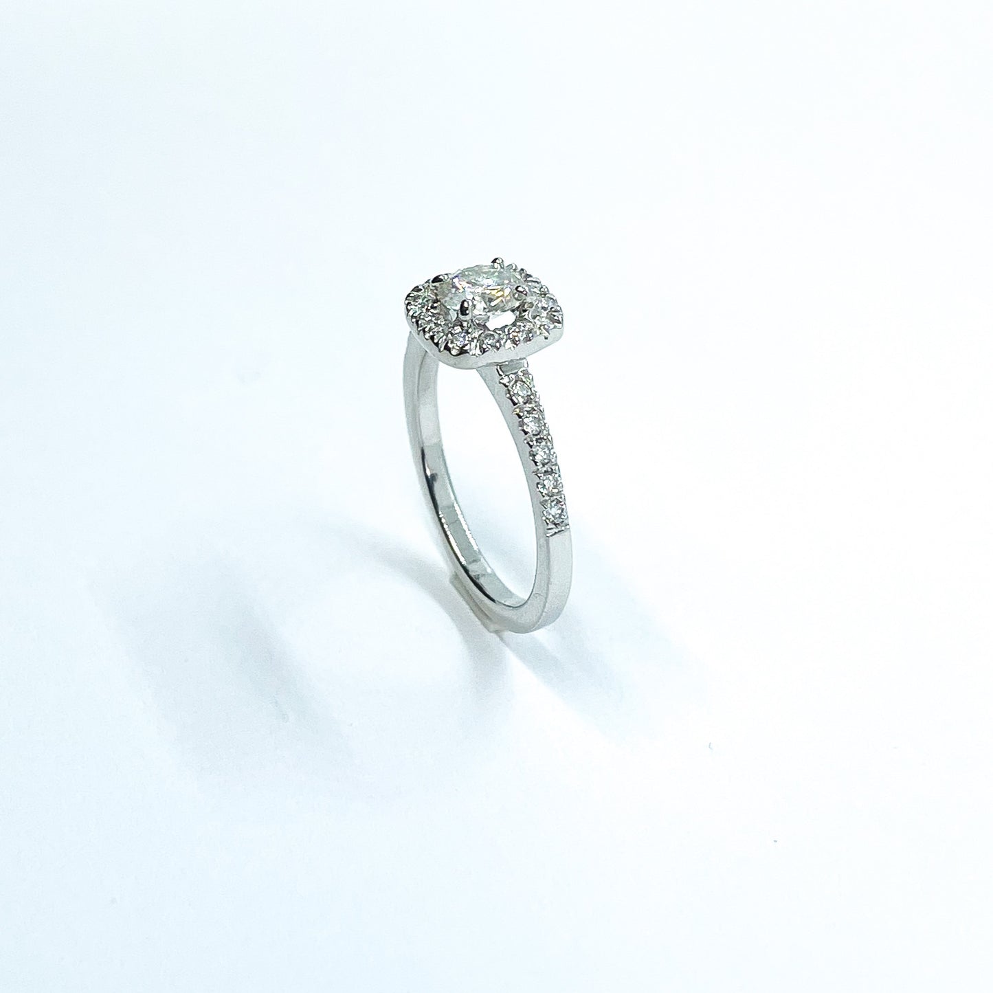 Bague or 10k Moissanite