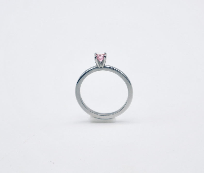 Bague Pink Saphir 10k