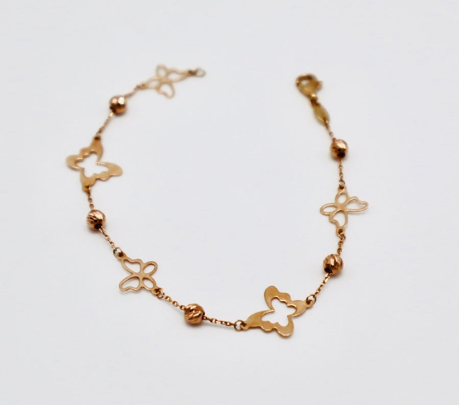 Bracelet Papillon 10k