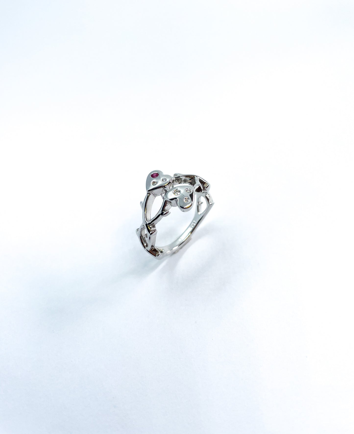 Bague Amour Coeur Entrelacée