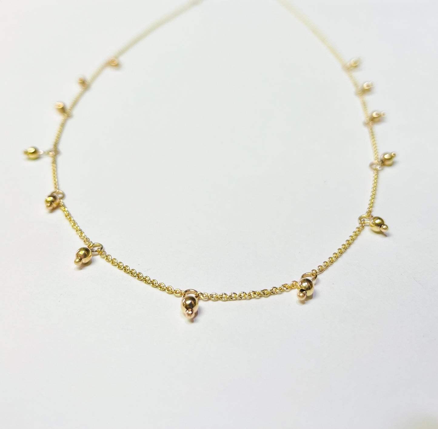 Collier Petites boules en or 14K