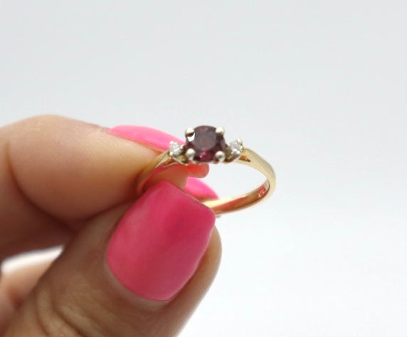 Bague Rubis et Diamants 14k