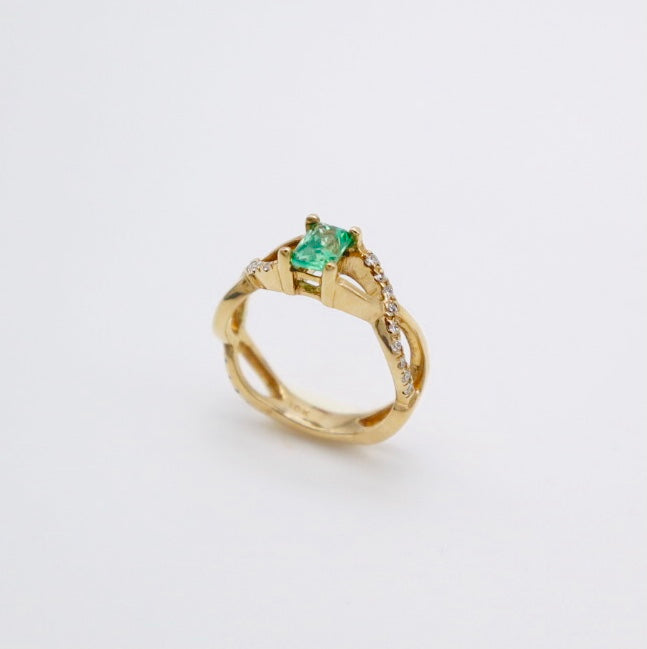 Bague En Pierre Verte
