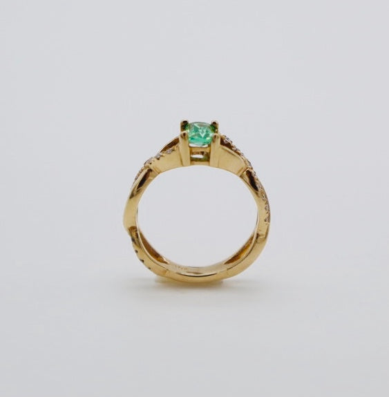 Bague En Pierre Verte