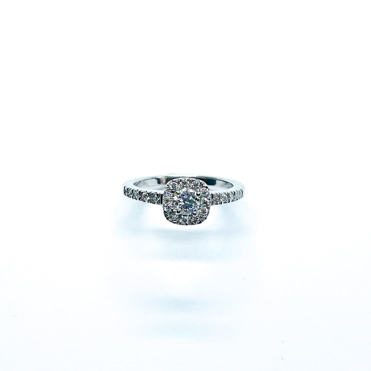 Bague or 10k Moissanite