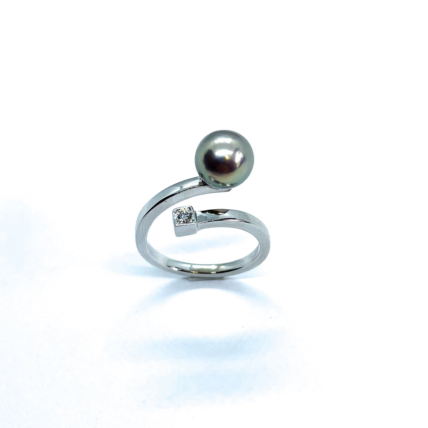 Bague Or Blanc Perle Kasumiga