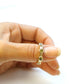 BAGUE CITRINE ET DIAMANTS BAGUETTE