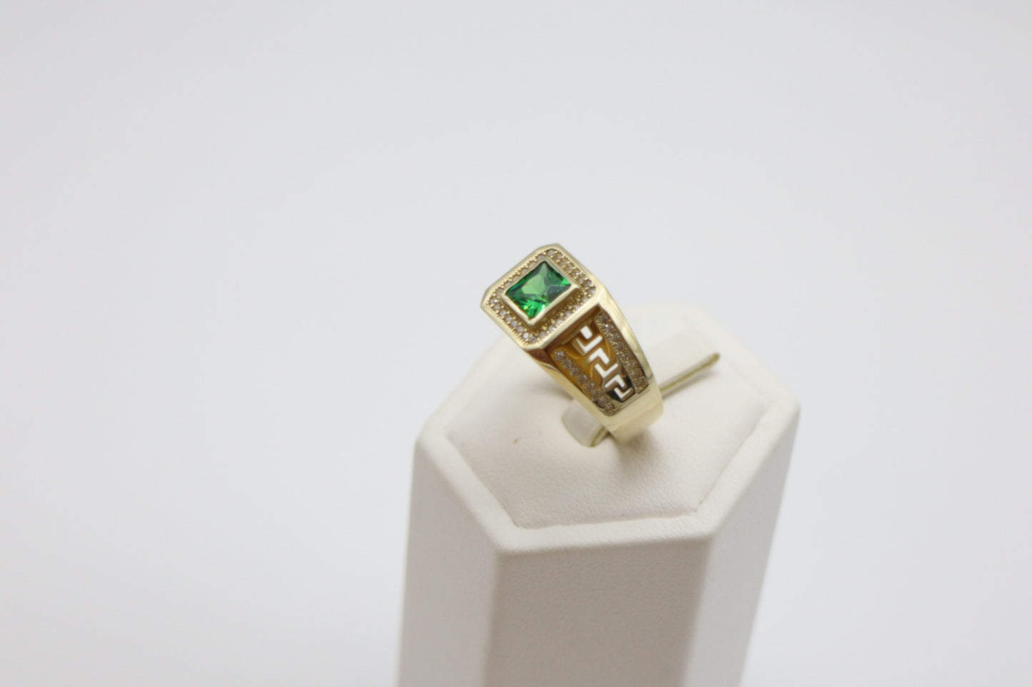 BAGUE HOMME VERTE EMERAUDE