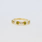 BAGUE CITRINE ET DIAMANTS BAGUETTE