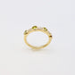 BAGUE CITRINE ET DIAMANTS BAGUETTE