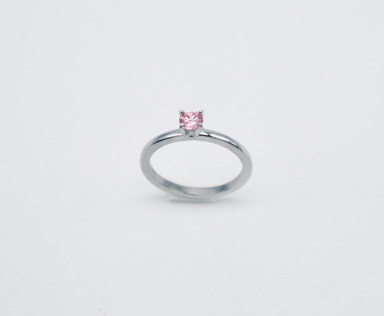 Bague Pink Saphir 10k